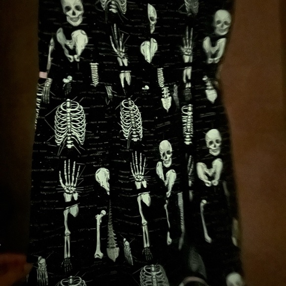 Glow in the Dark Skeleton Anatomy Print Dress - Picture 9 of 10